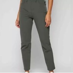 Fourlaps Athletic Evolve Regular Length Pants Thyme Stretch Women's Size 10 NWT